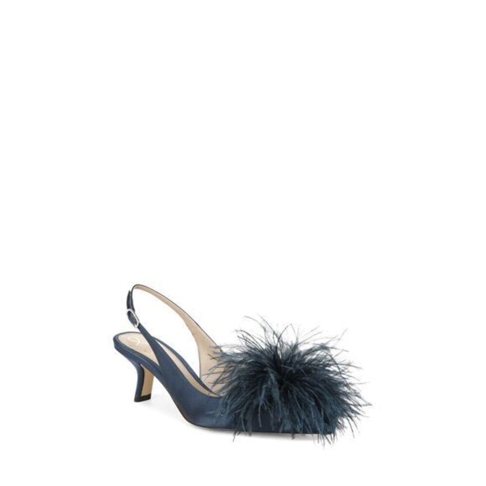 Sam Edelman Bianka Feather Slingback Pump Elegant Party‎ Heels Women